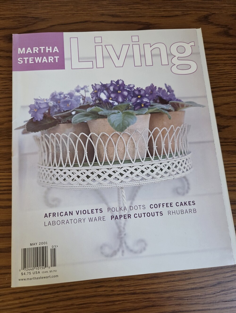 Martha Stewart Living Magazine, May 2001